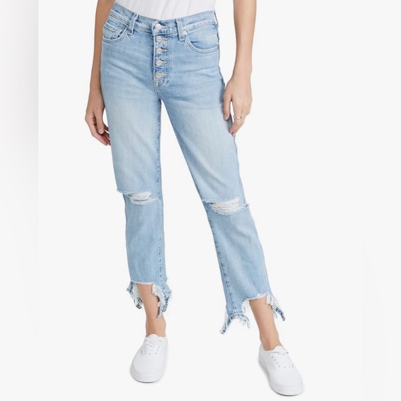 7 For All Mankind‎ Women's High Waist Cropped Straight size 25 NWT